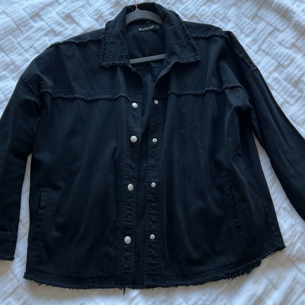 BLANK NYC BLACK SHIRT JACKET
